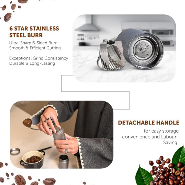 5 in 1 Accessories Manual Coffee Grinder 25G - Image 8